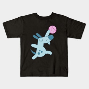 MABEL SWEATER - COOL BASKETBALL DOG Kids T-Shirt